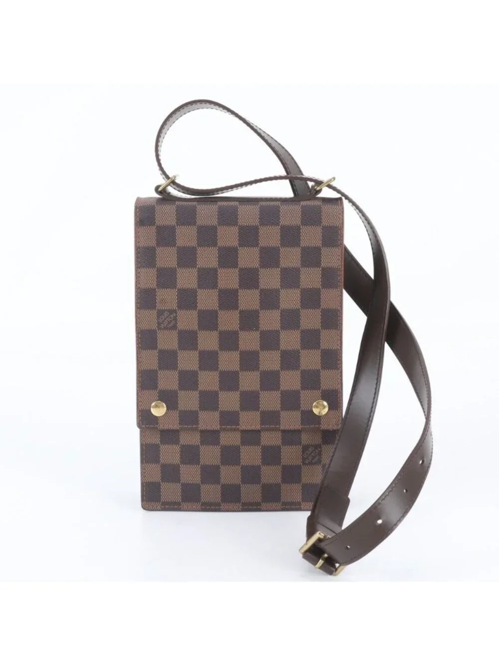 Louis Vuitton Damier Portobello Leather Shoulder Bag Crossbody Messenger
